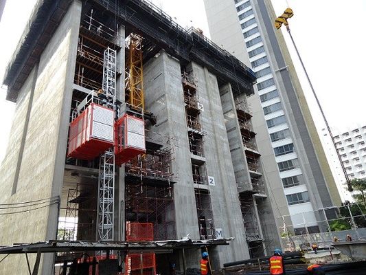 58m/Min Building Construction Hoist 500m Temporary Construction Elevators