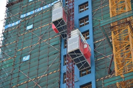 58m/Min Building Construction Hoist 500m Temporary Construction Elevators