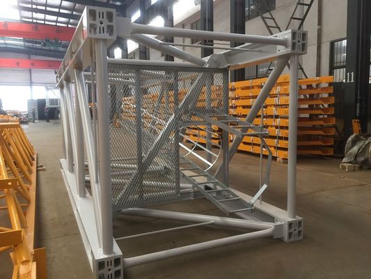Rust Resistant Tower Crane Spare Parts Mast Section 660Mpa Tensile Strength