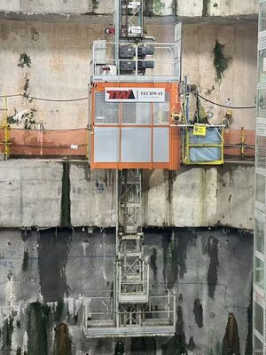 Q345B Altın 1000 kg Malzeme Taşı ve Tünel için Pinion Hoist Lift