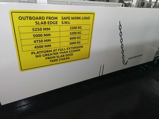 4200mm Genişliği İnşaat Yükleme Platformları Çıkabilir Süper Güverte MLP4200