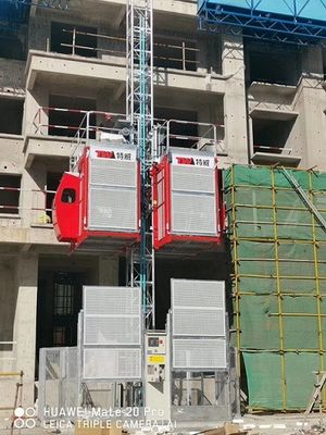63m/Min Bina İnşaatı Asansör/Büsbarlı orta hızlı inşaat asansörü/Yeşil Çevre Asansörü