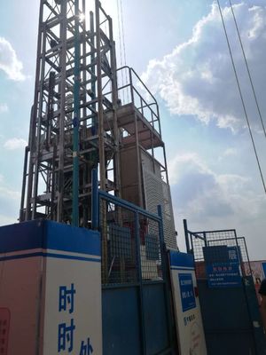 SC200/200G Çaplı asansör sıcak galvanizli malzeme ile bina asansörü Bina İnşaatı Asansörü İçeride Montajlı